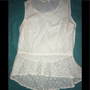 White Lace Tank Top